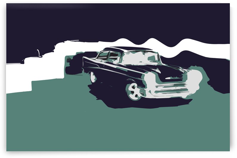 56 CHEVY 3 by Banged Knuckles Art