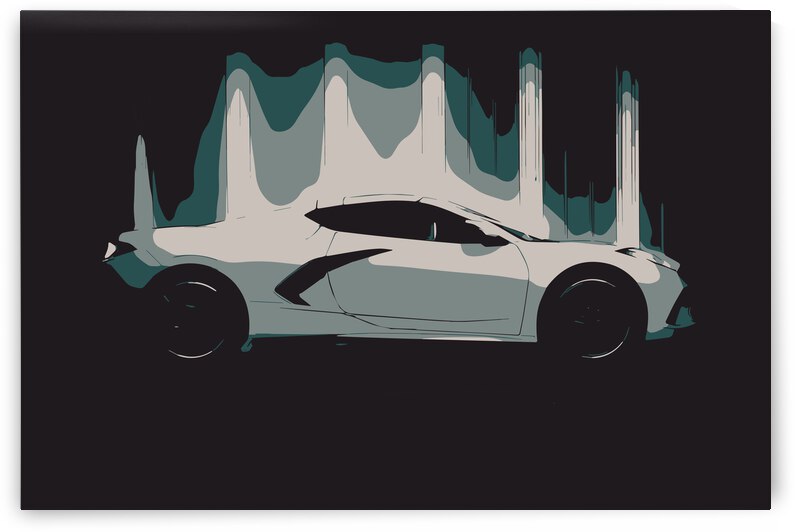 Vette Ahead by Banged Knuckles Art