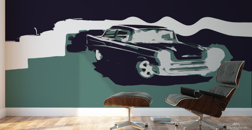 56 CHEVY 3 Wall Murals