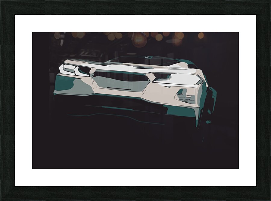 Vette Ahead Picture Frame print