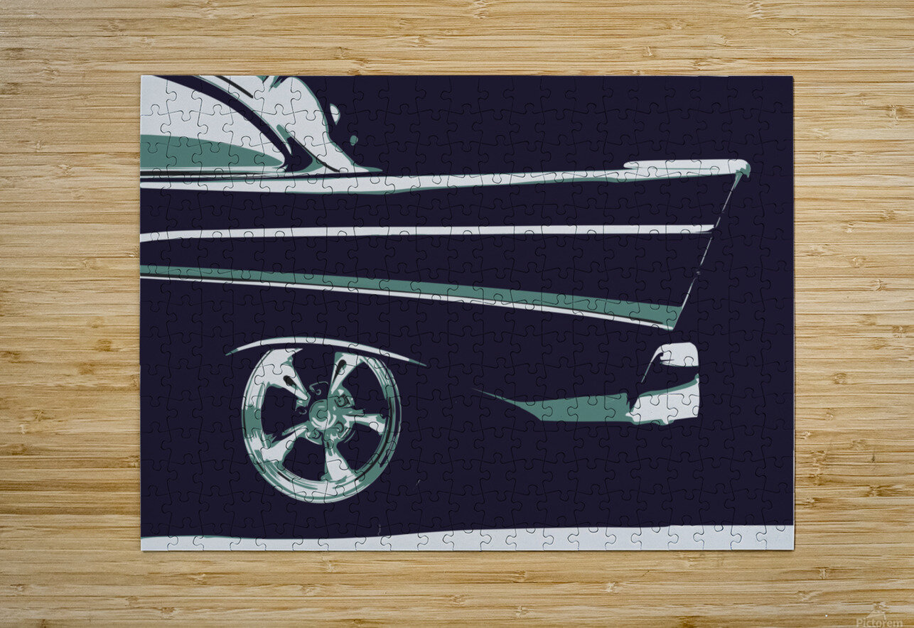56 CHEVY 2 Banged Knuckles Art Puzzle printing