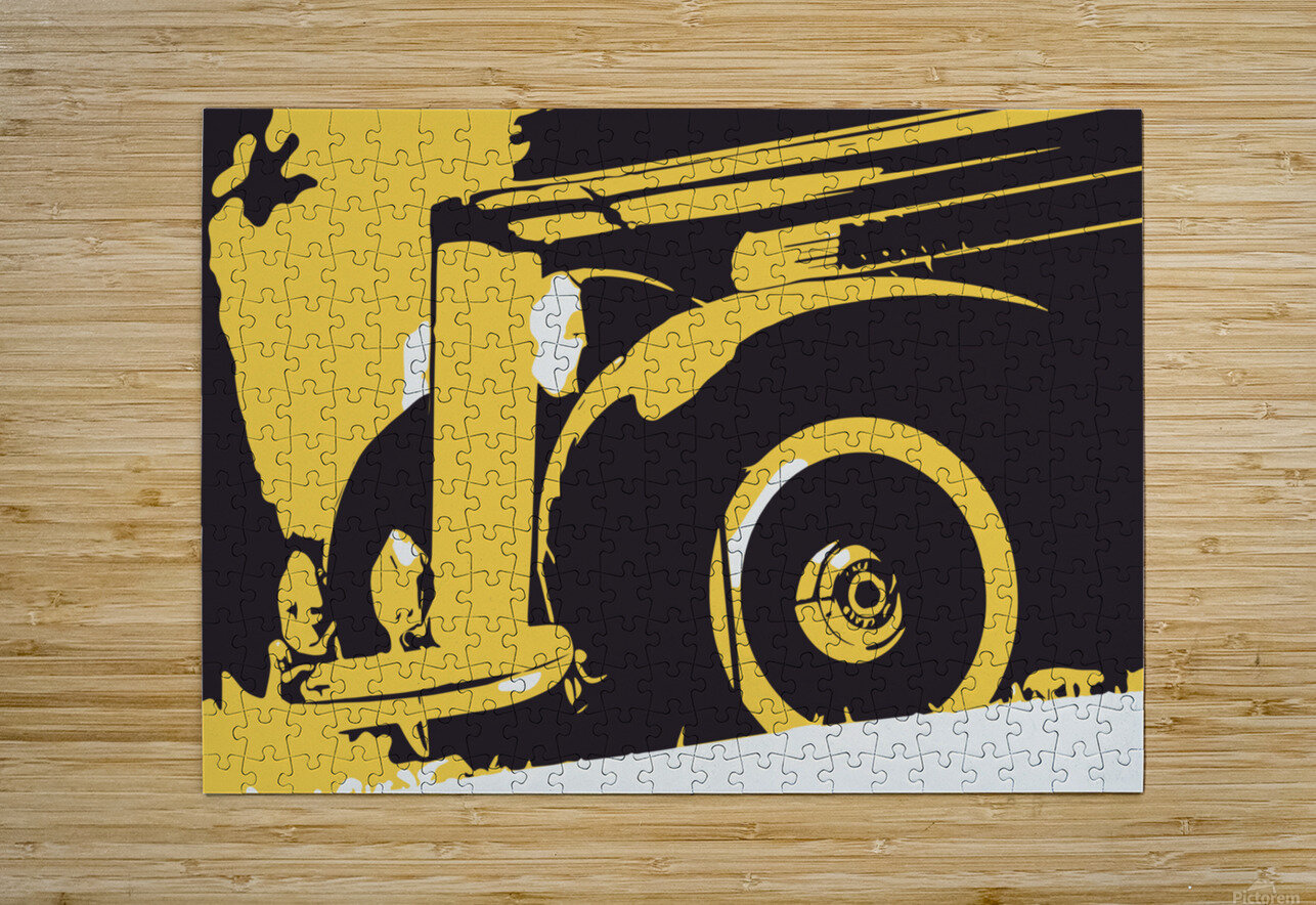 1939 PACKARD SIX Banged Knuckles Art Puzzle printing