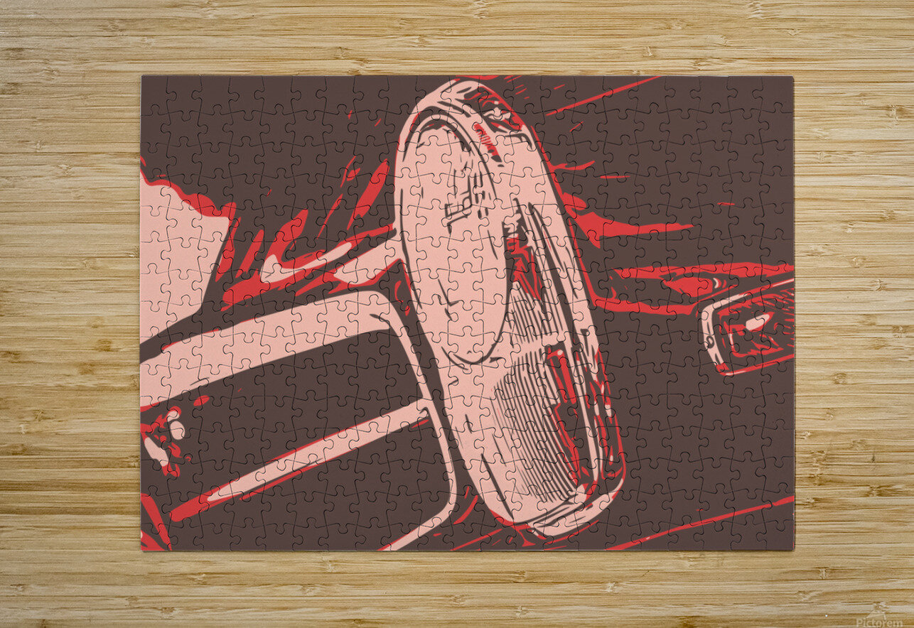 Vintage Velocity Banged Knuckles Art Puzzle printing