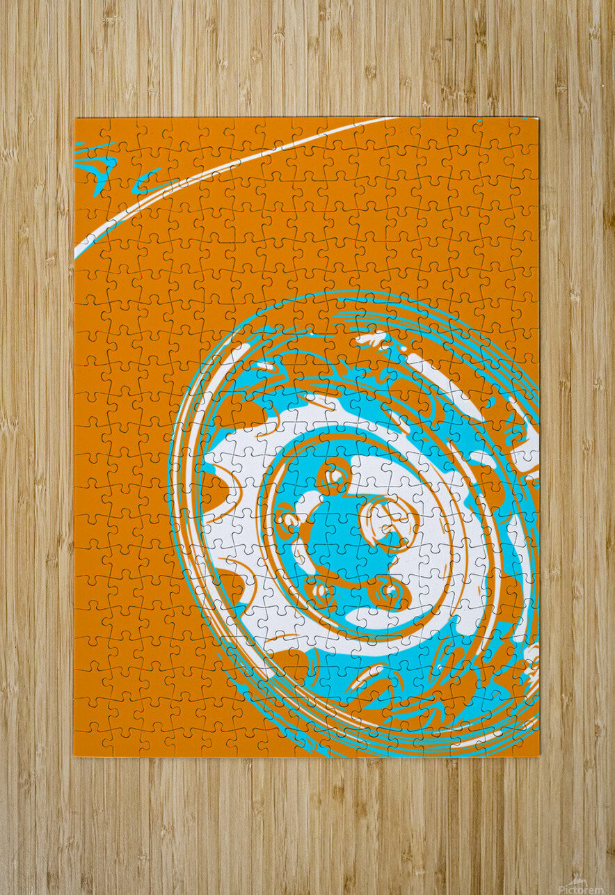 1970 PLYMOUTH HEMI CUDA Banged Knuckles Art Puzzle printing