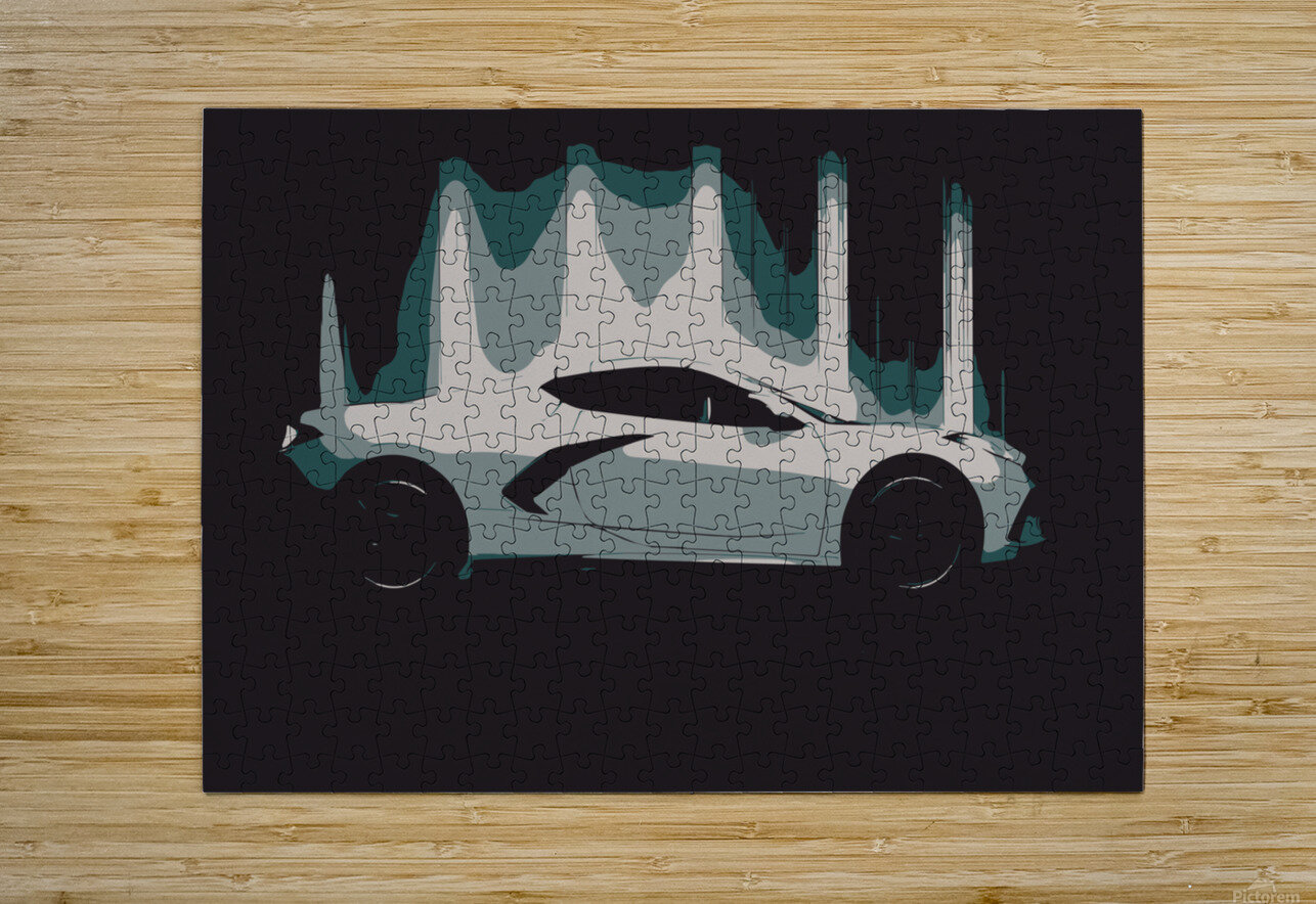 Vette Ahead Banged Knuckles Art Puzzle printing