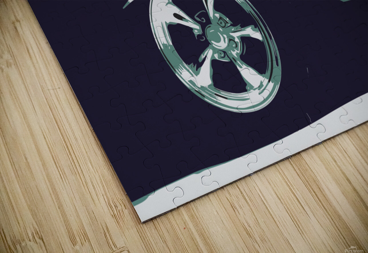 56 CHEVY 2 Banged Knuckles Art Puzzle