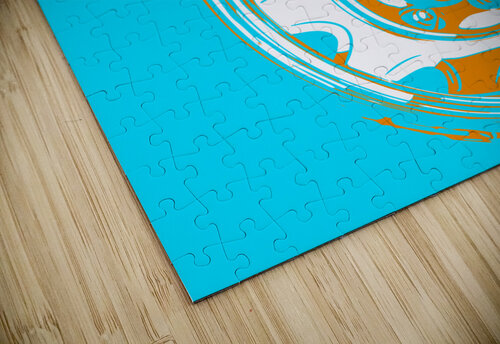 1970 PLYMOUTH HEMI CUDA 2 Banged Knuckles Art puzzle