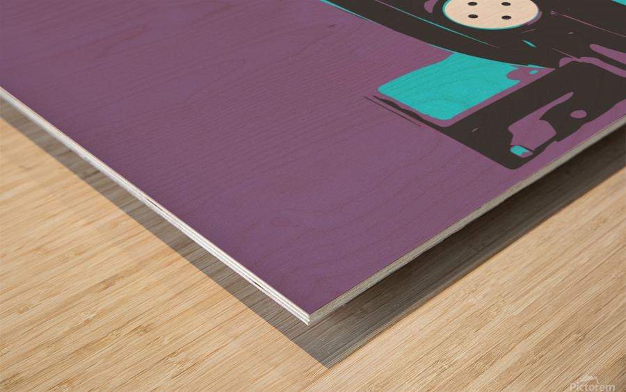 60’s Shape - 3 Wood print