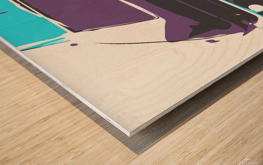 60’s Shape - 2 Wood print