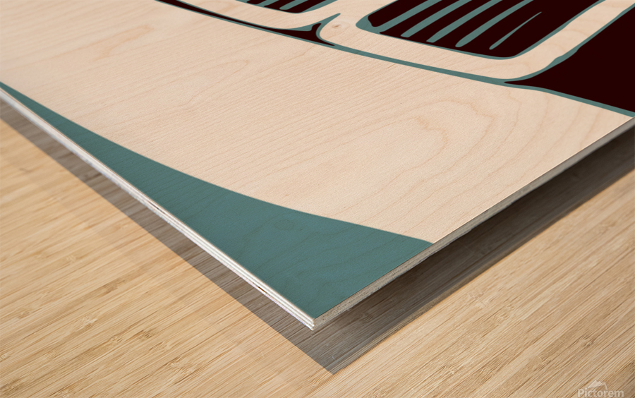 The M Beginning Wood print